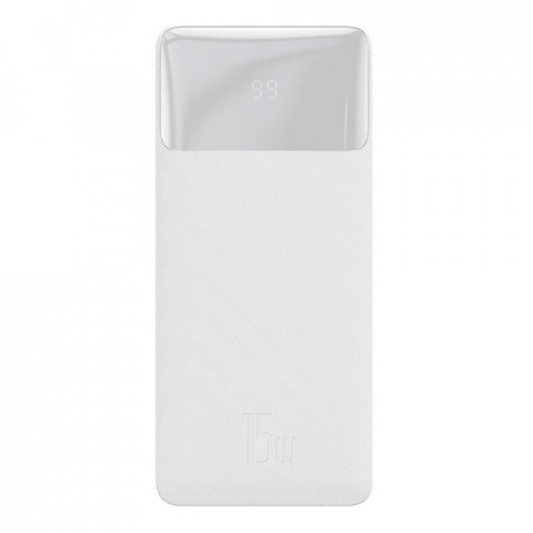 Power Bank 10000mAh Baseus Digital Display 15W White